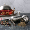 Black Pepper and Spice Grinder, Manual Pepper Mill with Handle - CRYSTALIA GLASS